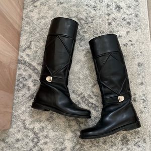 Christian Dior Leather Boot, Size 37.5